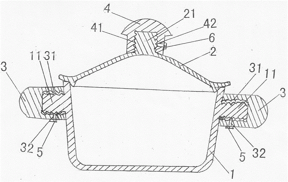 A method for manufacturing a heat-resistant ceramic pot provided with a connecting seat