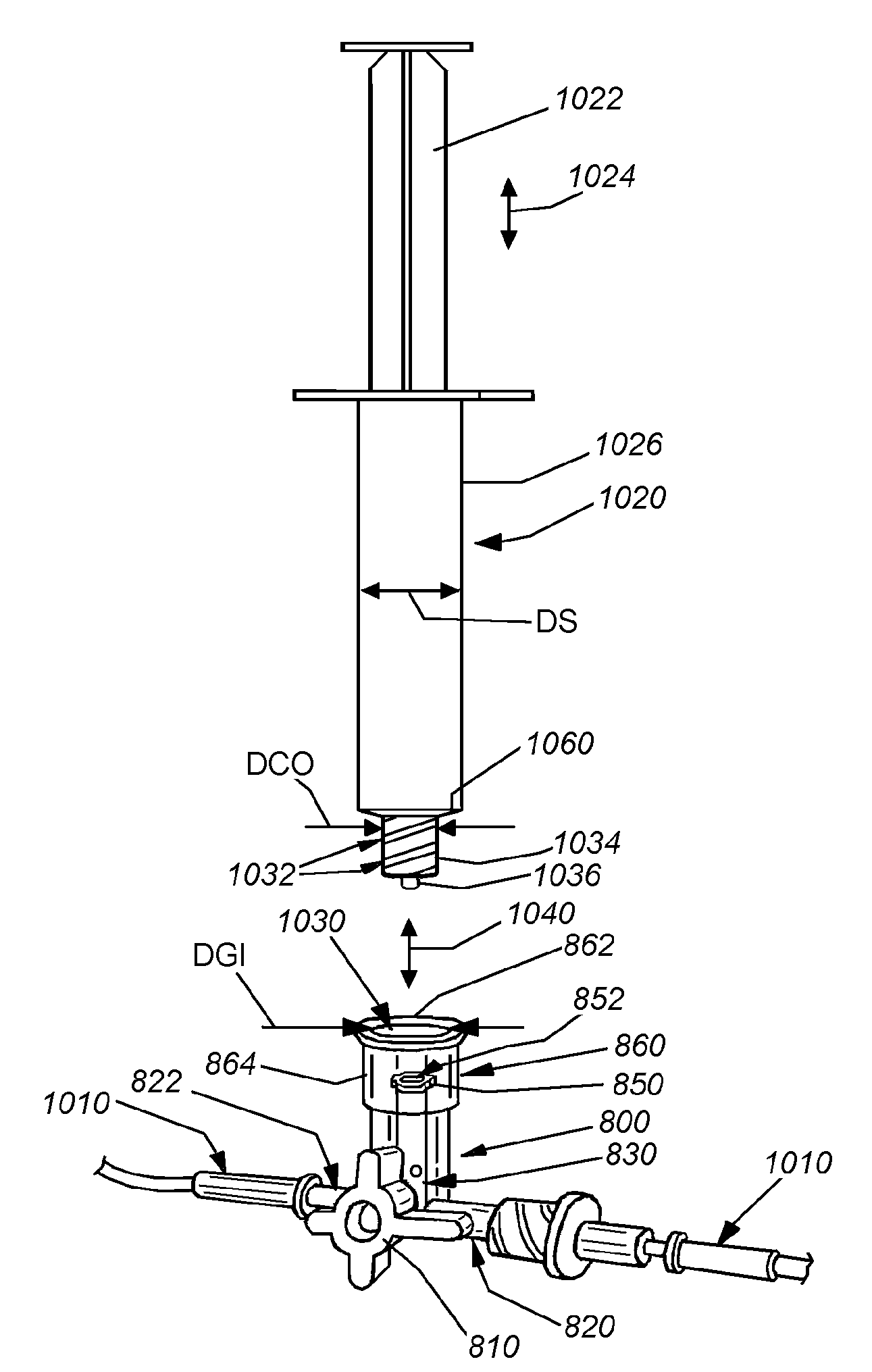 Medical fluid coupling port with guide for reduction of contamination