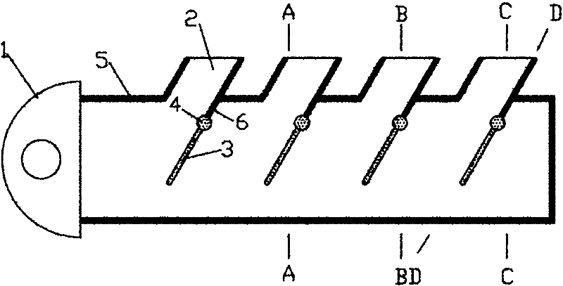 Turbo charging system with exhaust manifold having variable necking rate