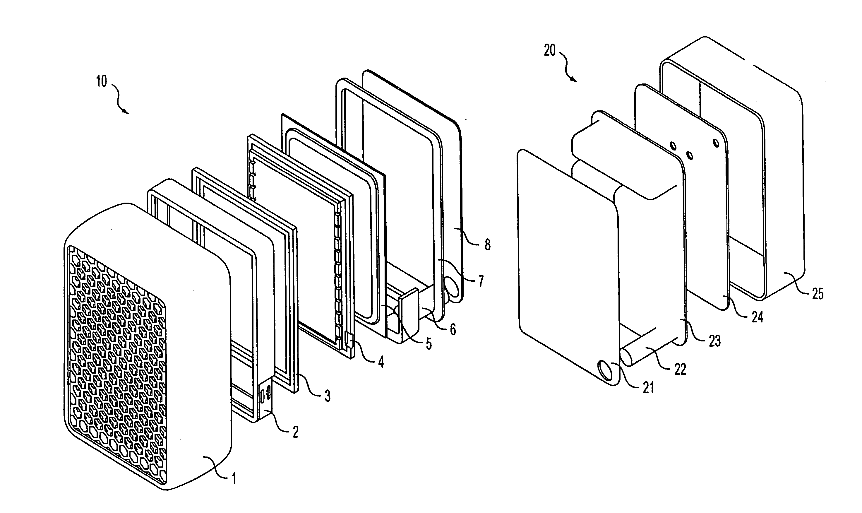 Fuel cell with removable/replaceable cartridge and method of making and using the fuel cell and cartridge