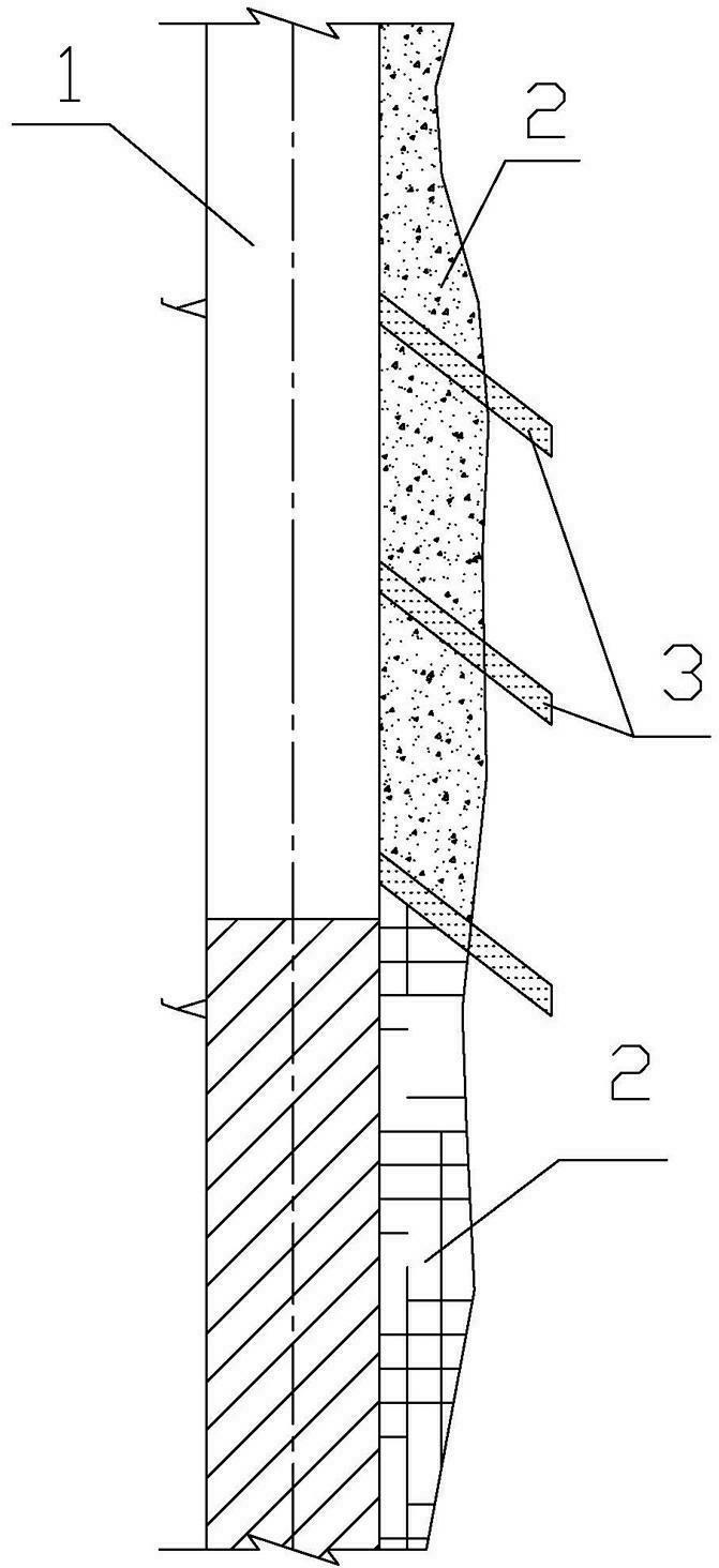 Backfill construction method for vertical shaft cave