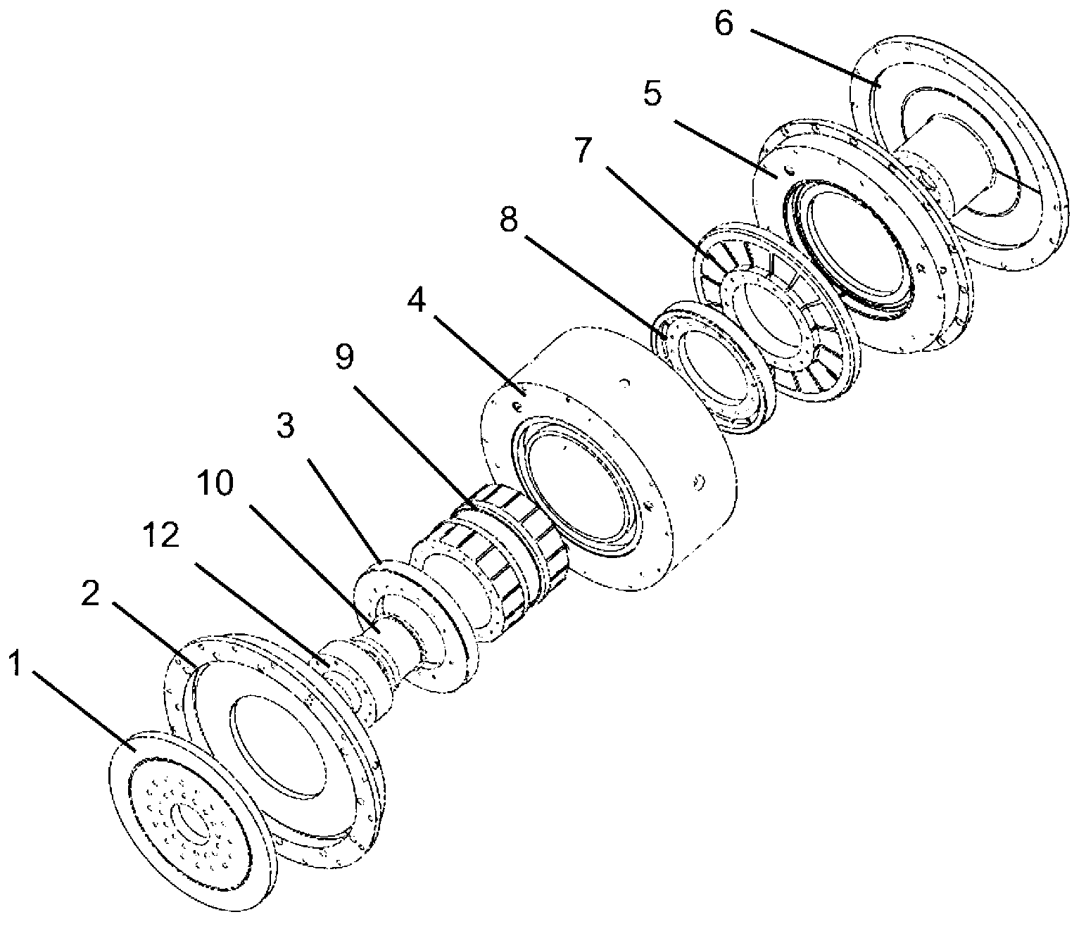 Large-scale surface throttling self-compensating ultra-precise liquid change table