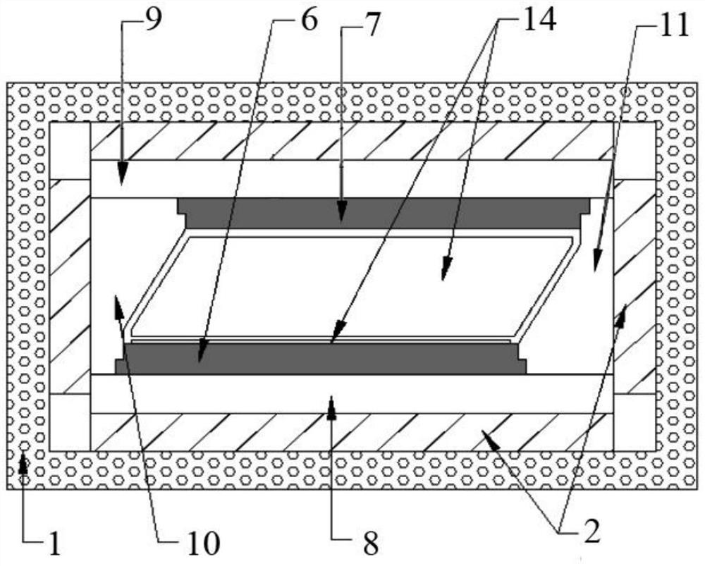 Preparation method of large-size metal-skin refractory bricks and movable mold of large-size metal-skin refractory bricks