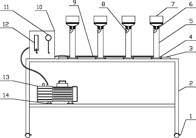 Multi-connected sludge specific resistance measurement device