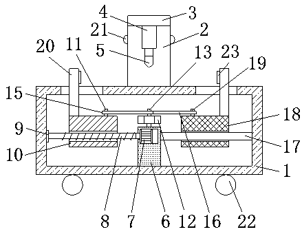 Punching device for three-phase asynchronous motor production