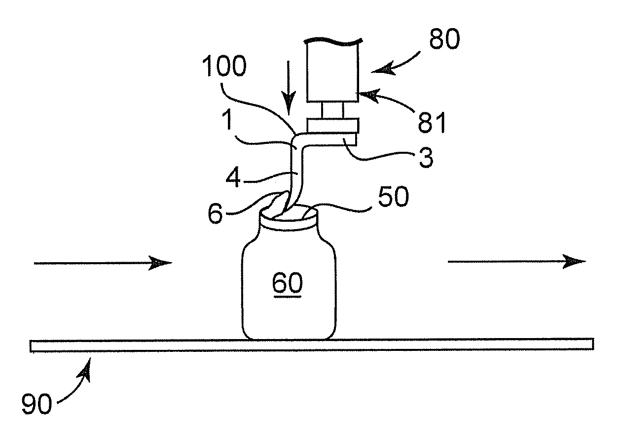 Seal opening device and apparatus containing same
