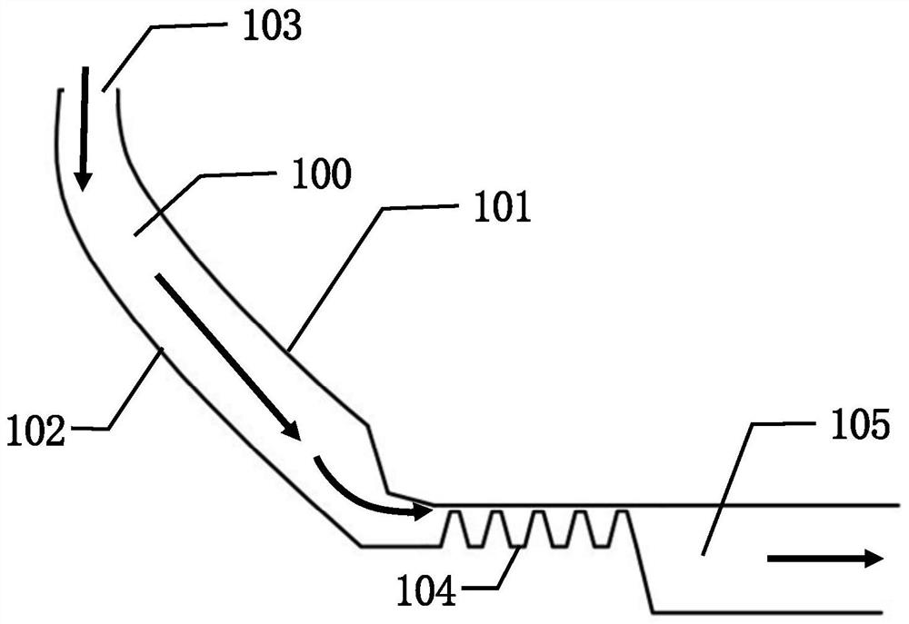 A split-flow cooled aeroengine compressor rear shaft diameter tapered wall cavity