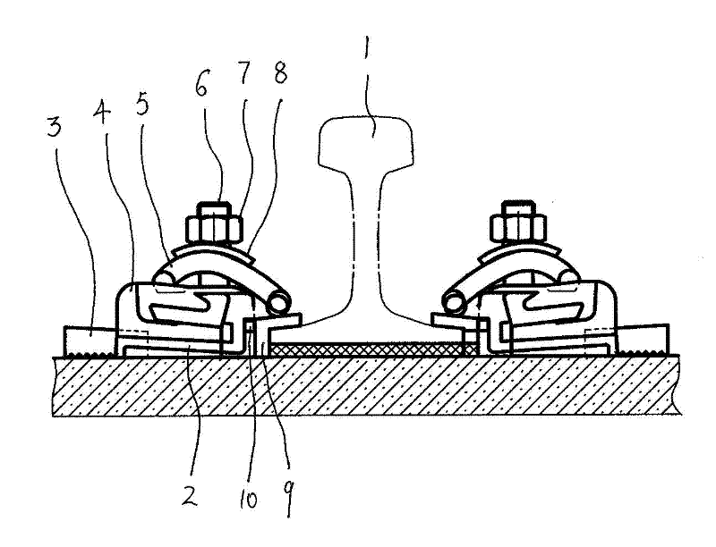 Heightening fastener for passenger dedicated line and use method thereof