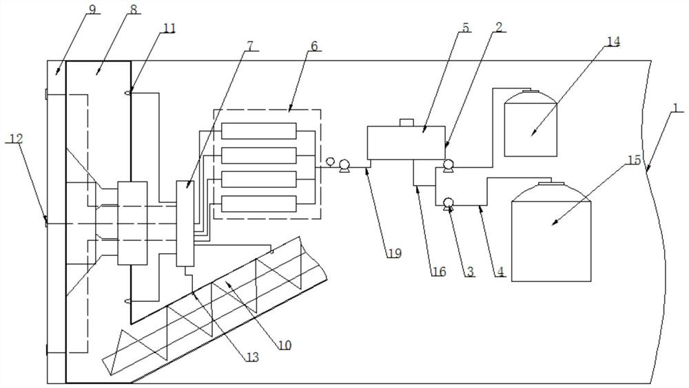 Residue soil improvement system of shield tunneling machine