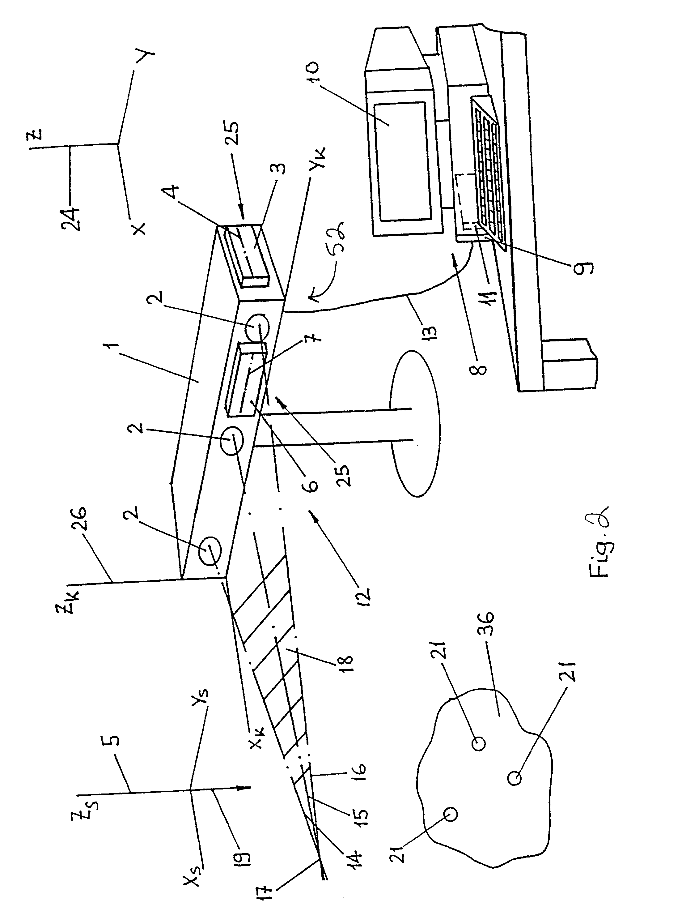 System and method for preparing an image corrected for the presence of a gravity induced distortion