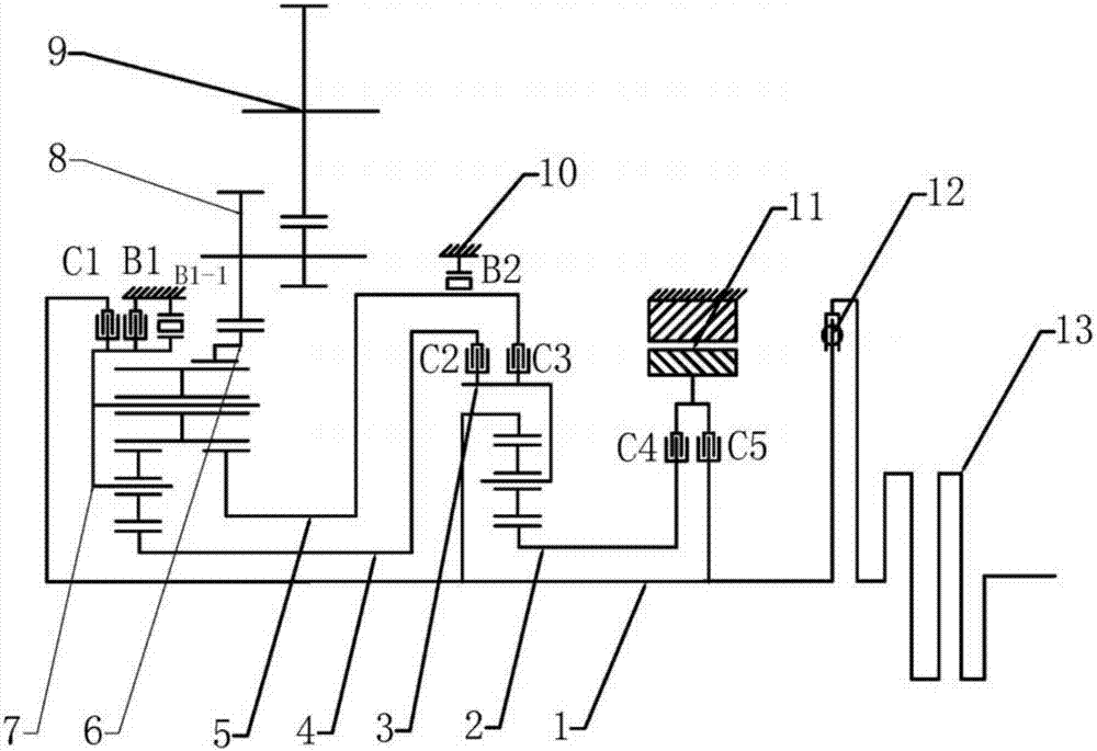 Hybrid power assembly with automatic transmission