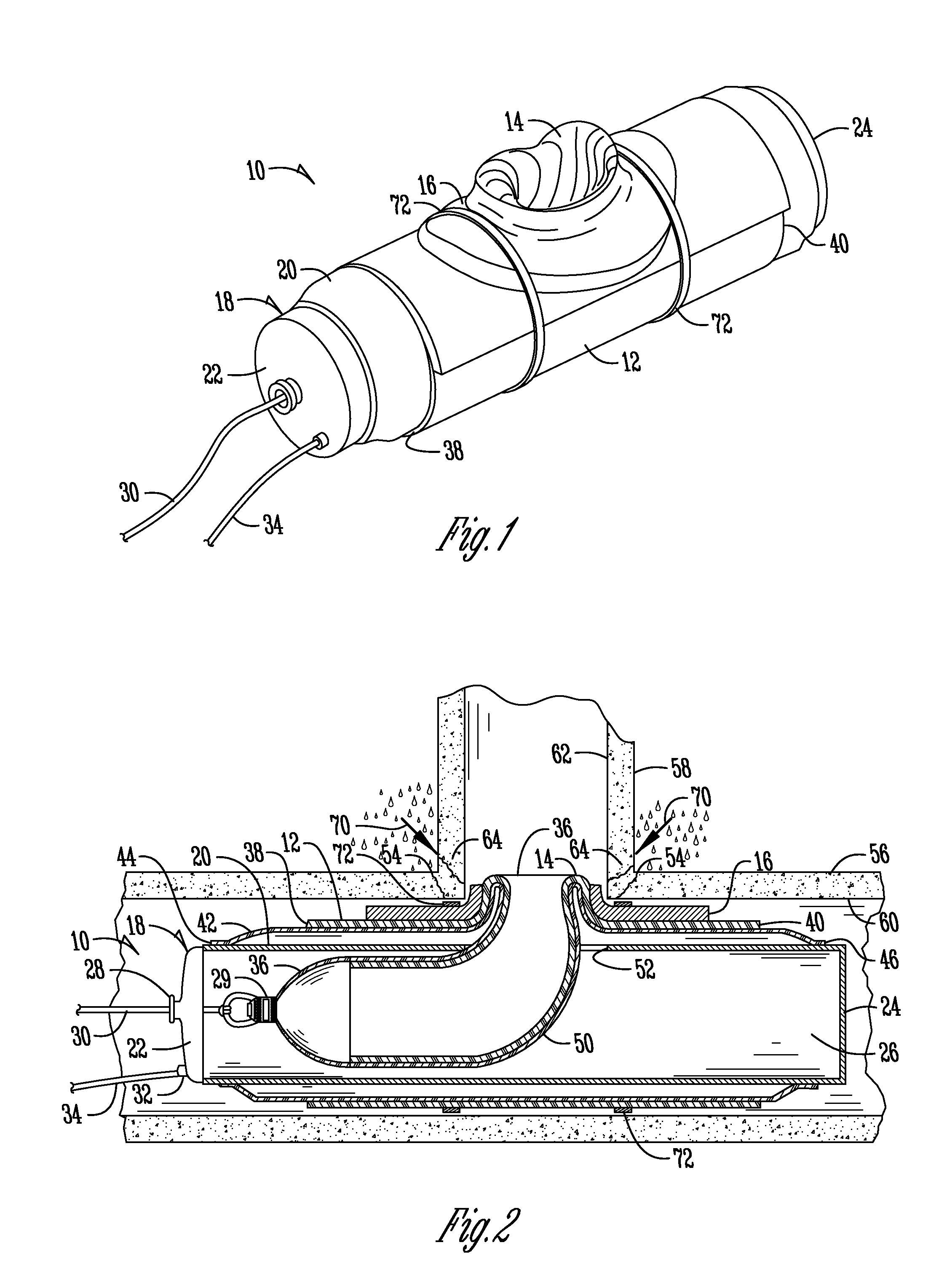 Apparatus and method to repair the junction of a sewer main line and lateral pipe