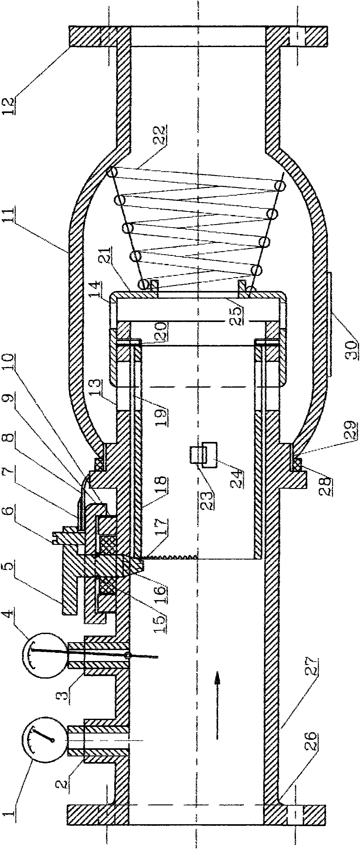 Energy-saving flow automatic regulator and application method thereof in heat supply network flow regulation