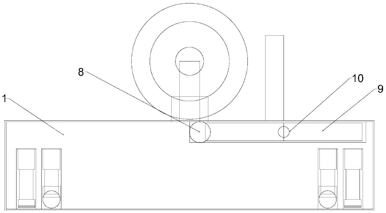 Dedicated adjustable bracket for placing steel wire ropes in process of elevator mounting