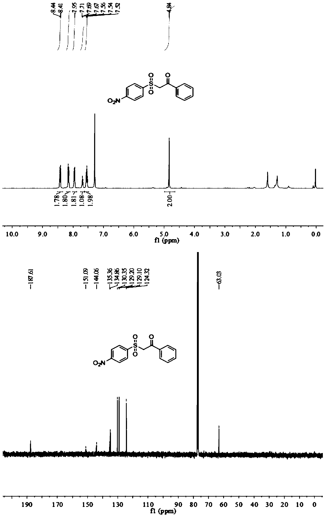 Synthesis method of beta-ketosulfone compound