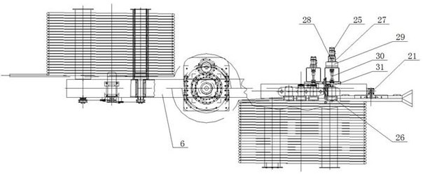 Vertical coiling device for high-precision copper pipe take-up and pay-off processing