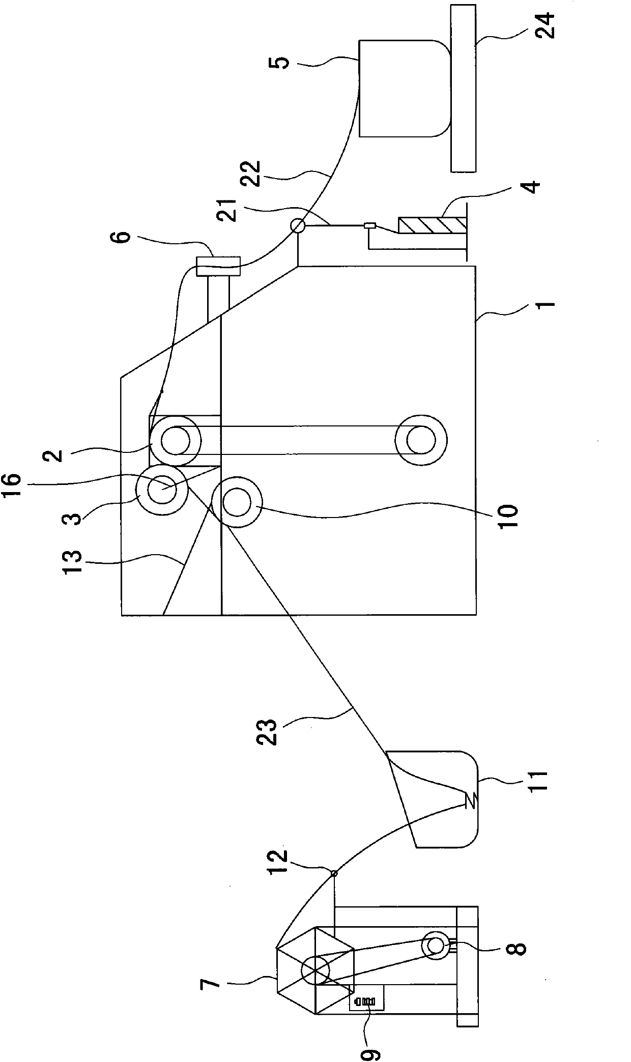 Preparation method and device of composite textured yarn