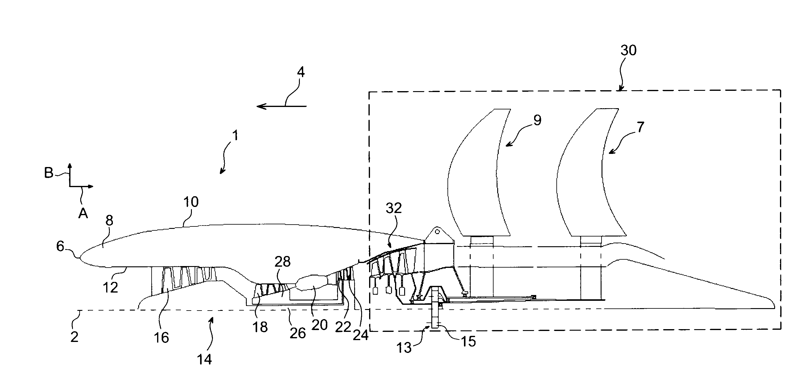 System of contra-rotating propellers driven by a planetary gear train providing a balanced distribution of torque between the two propellers