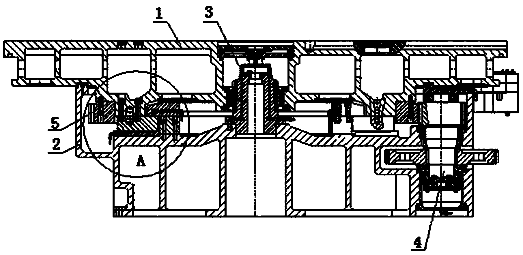 Closed hydrostatic workbench of heavy-duty vertical milling machine