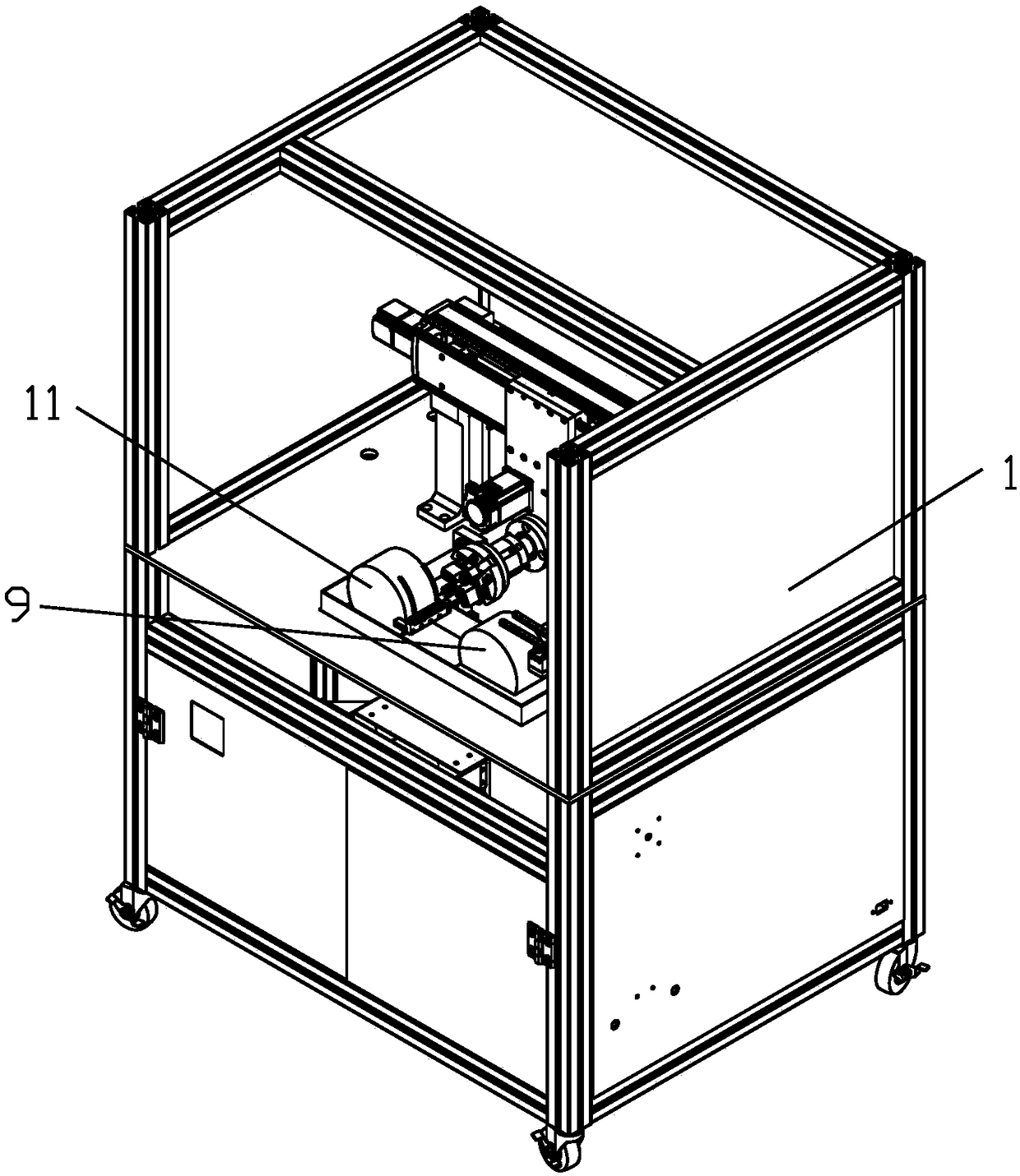 Motor rotor lamination gluing machine and method