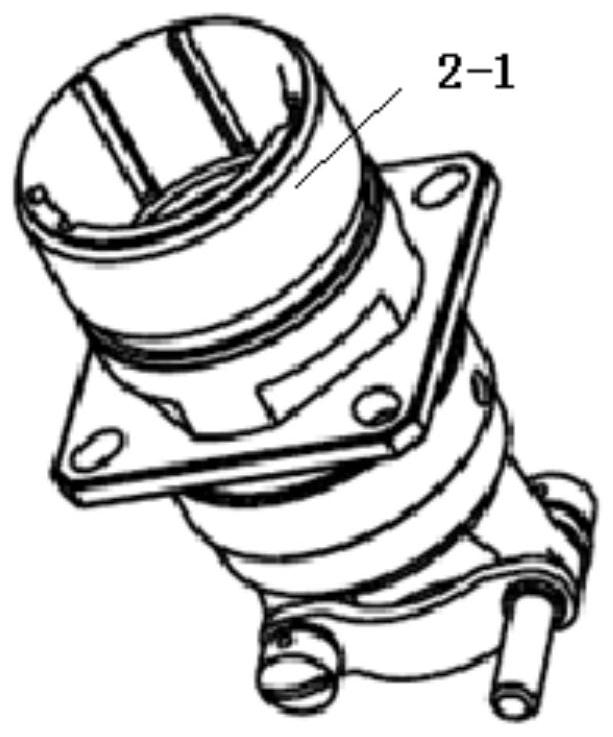 Electric connector device easy to disassemble in orbit