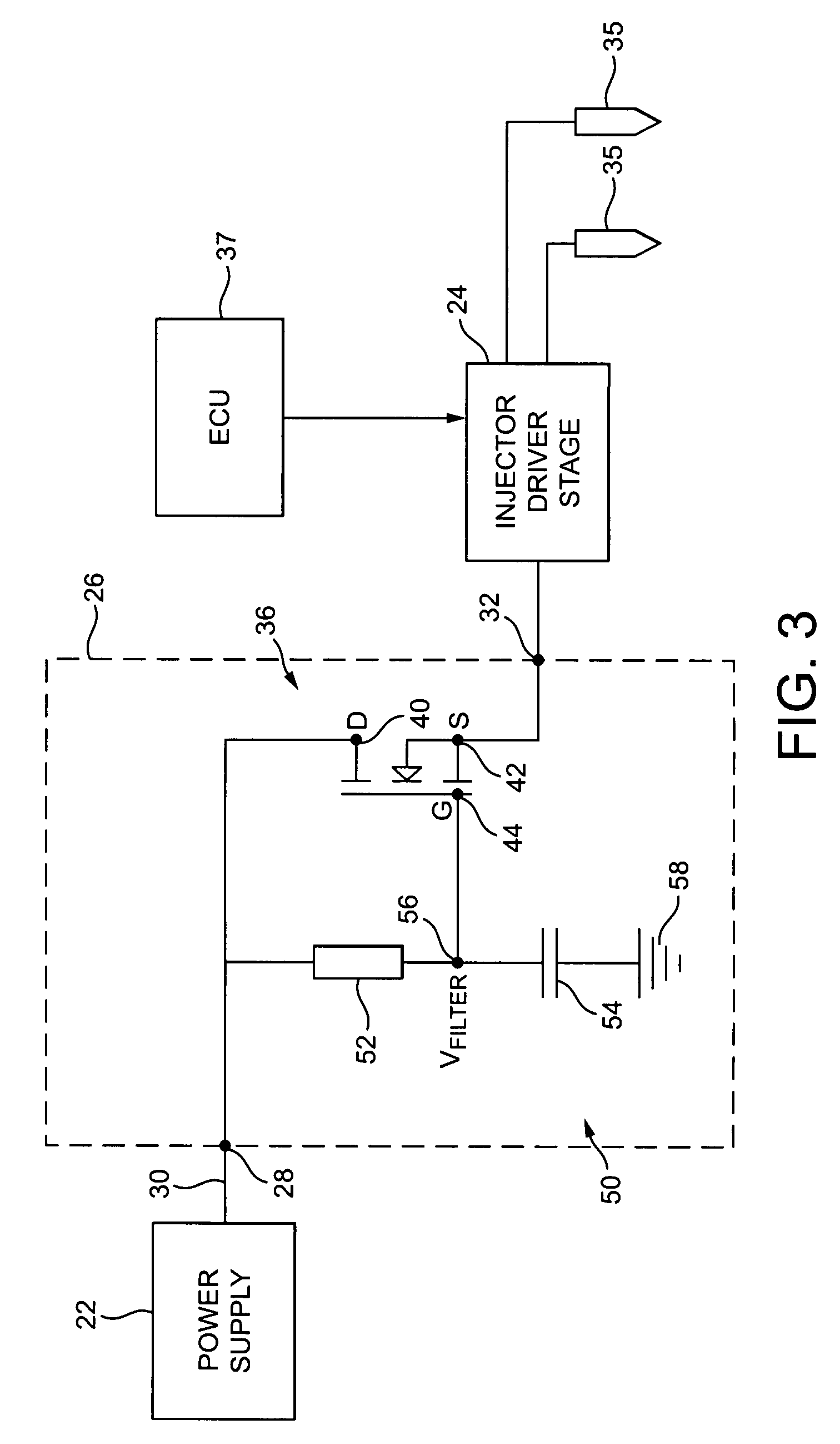 Electrical drive arrangement for a fuel injection system