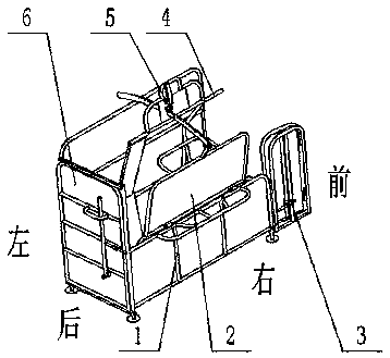 Quick sheep clamping and overturning device