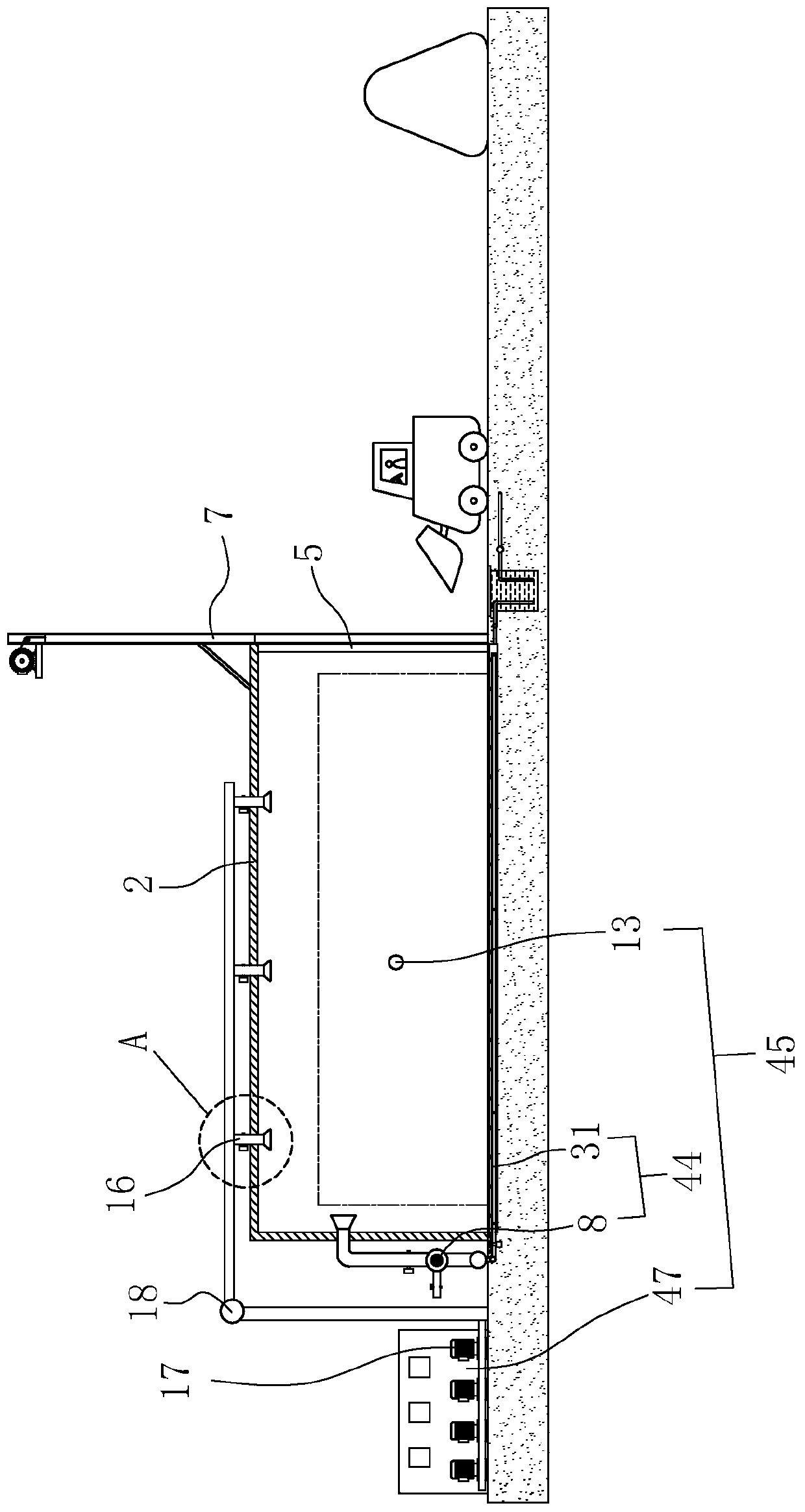 Aeration system for aerobic composting bin