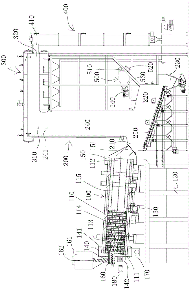 Smoke pyrolysis kiln and furnace combined sludge incineration device