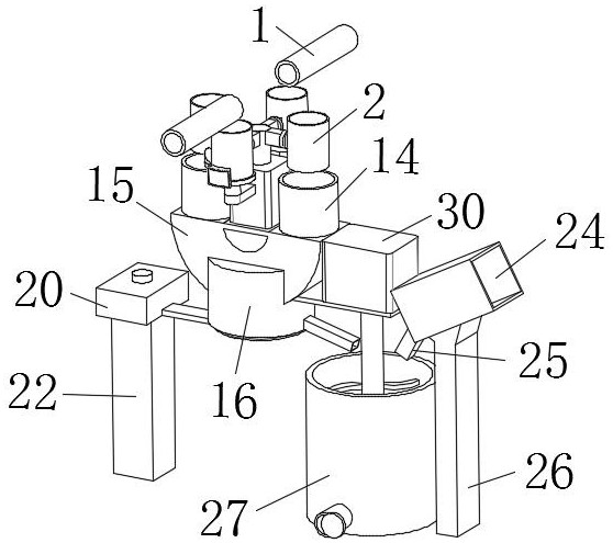 A preparation device and method for cement-based crack grouting material for road bridges