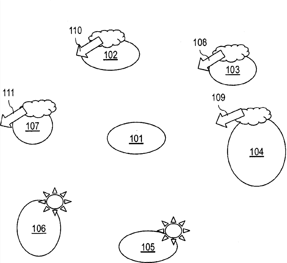 Method and device for determining the power output by a photovoltaic installation