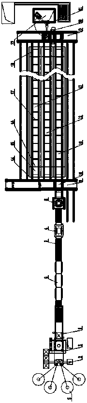 Wire slot production technology for subway evacuation platform and production line thereof