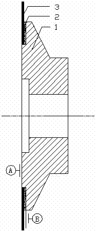 Special device for precision bonding of ultra-thin ring slices and its bonding process