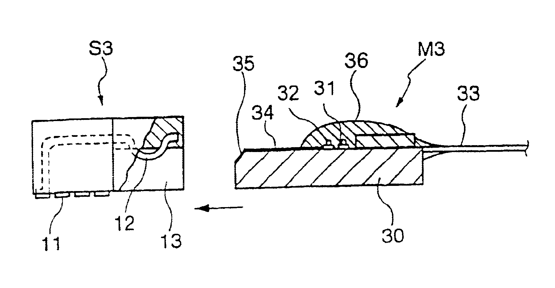 Optical module and connecting construction for optical module