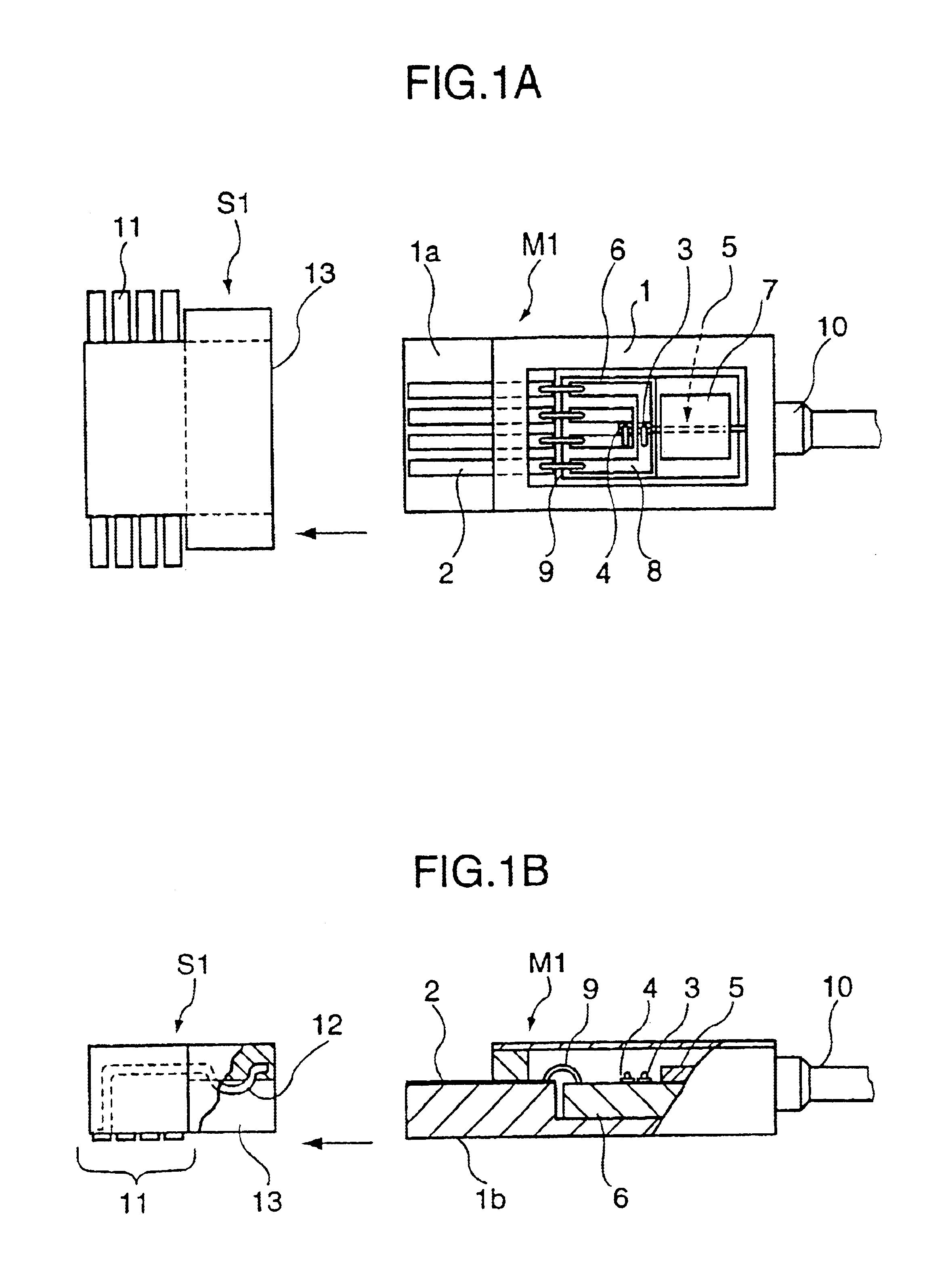 Optical module and connecting construction for optical module