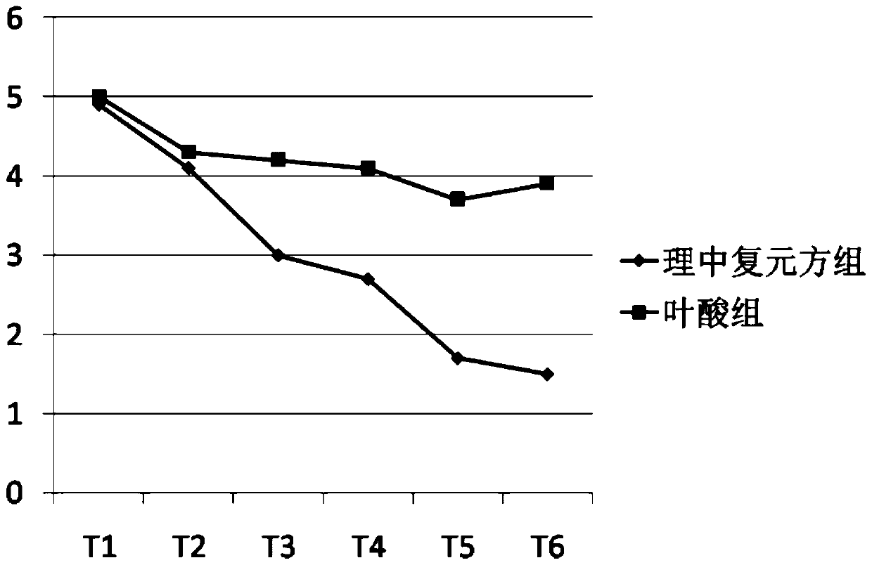 A traditional Chinese medicine composition for treating chronic atrophic gastritis and its application