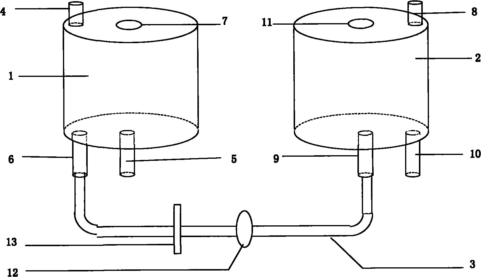 Bioartificial liver support system and combined type liquid storage tank thereof