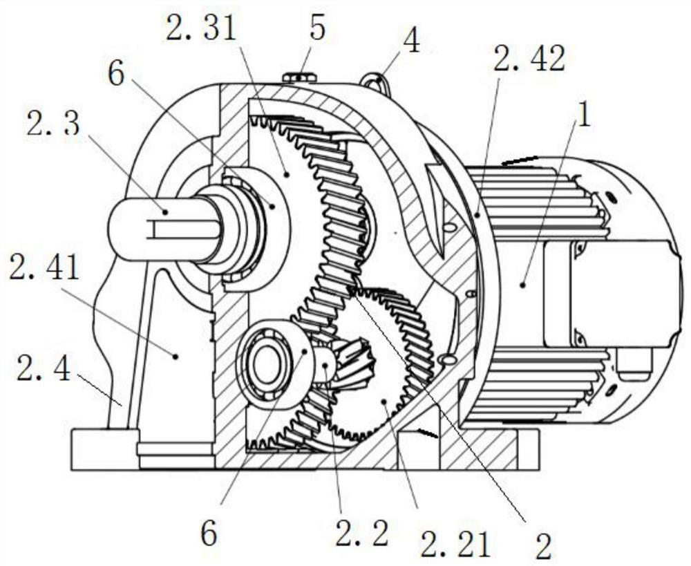 Stable speed reducer device easy to disassemble and assemble for lathe