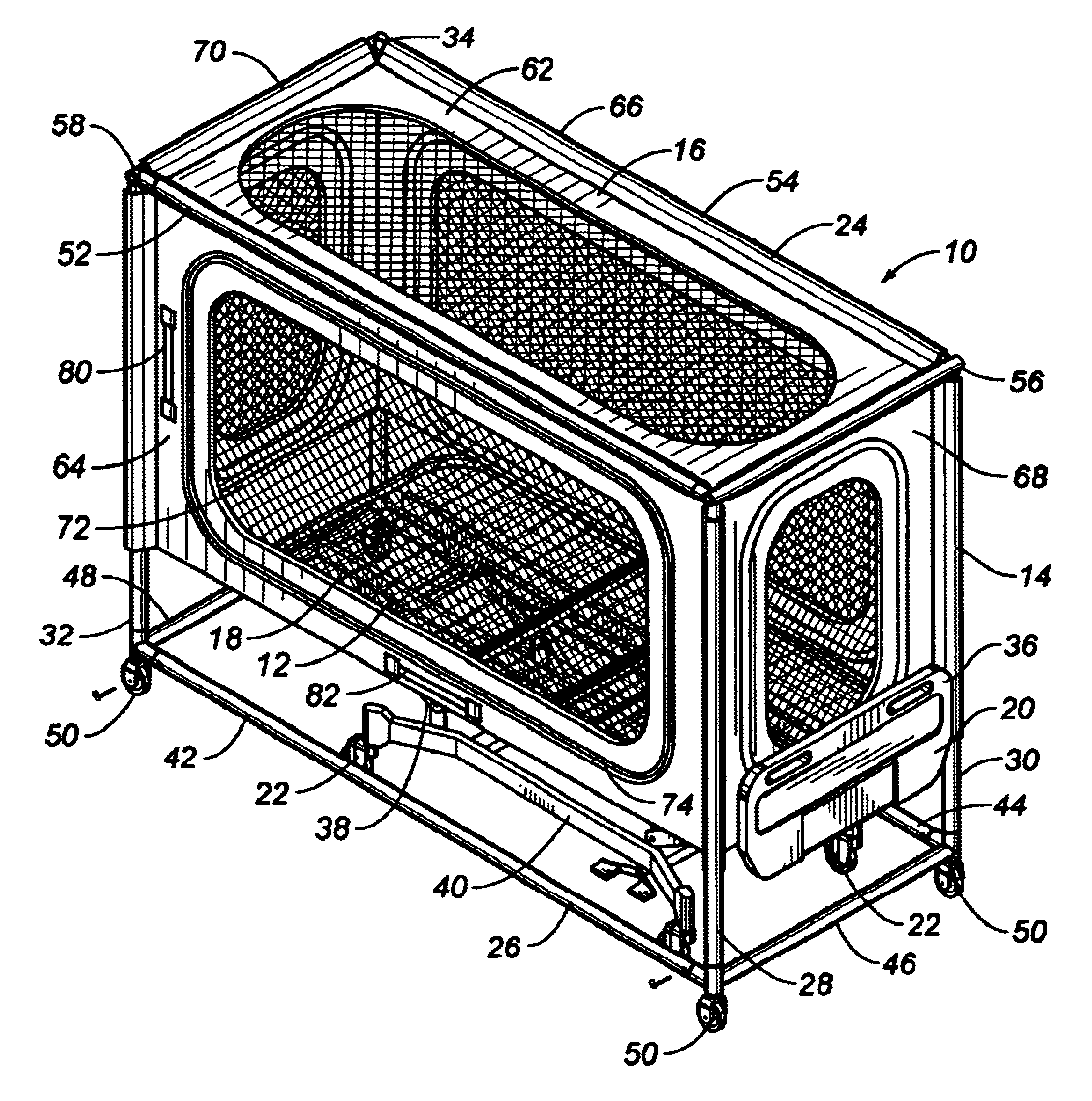 External frame enclosure bed apparatus