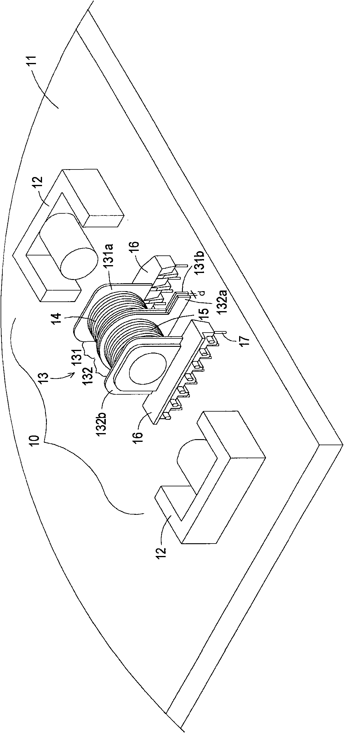 Combined structure of circuit carrier and transformer