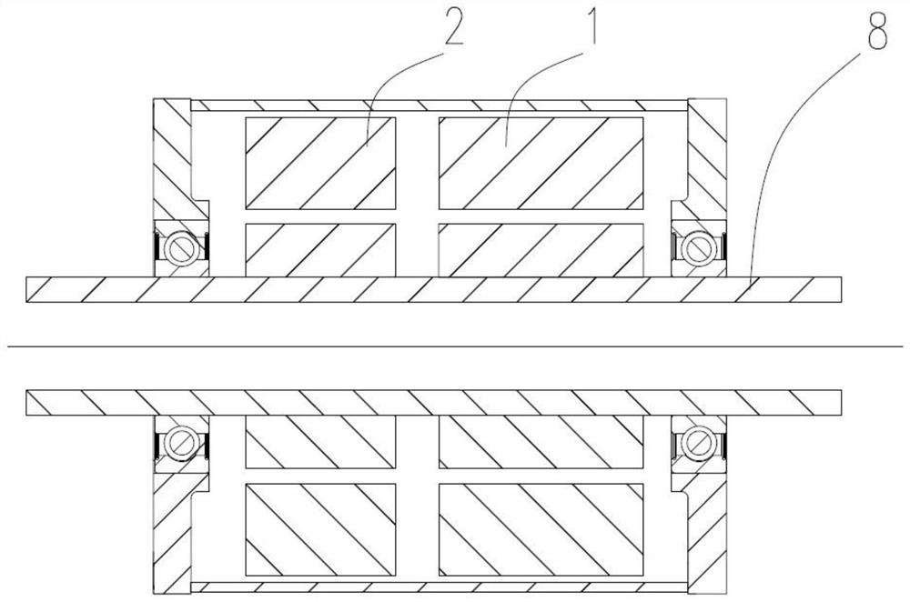 Coaxial axle driven by double motors