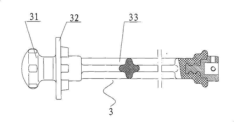 Handle of oil-immersed fuse used for American-type box substation