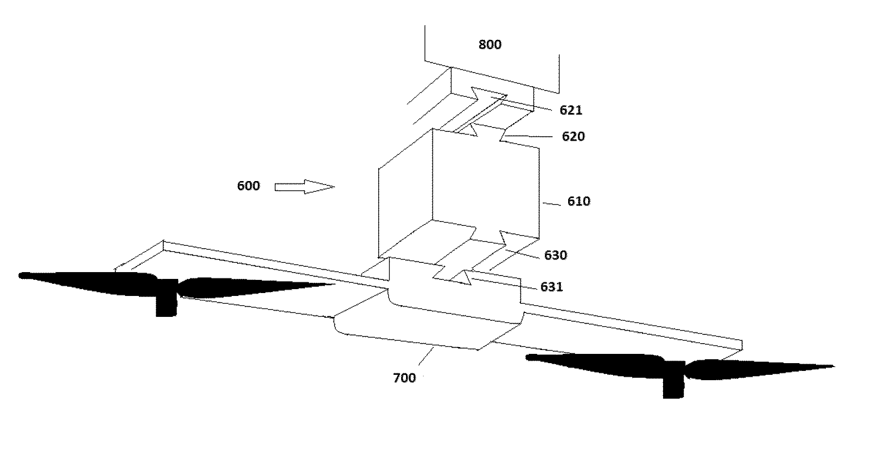 Airborne drone delivery network and method of operating same