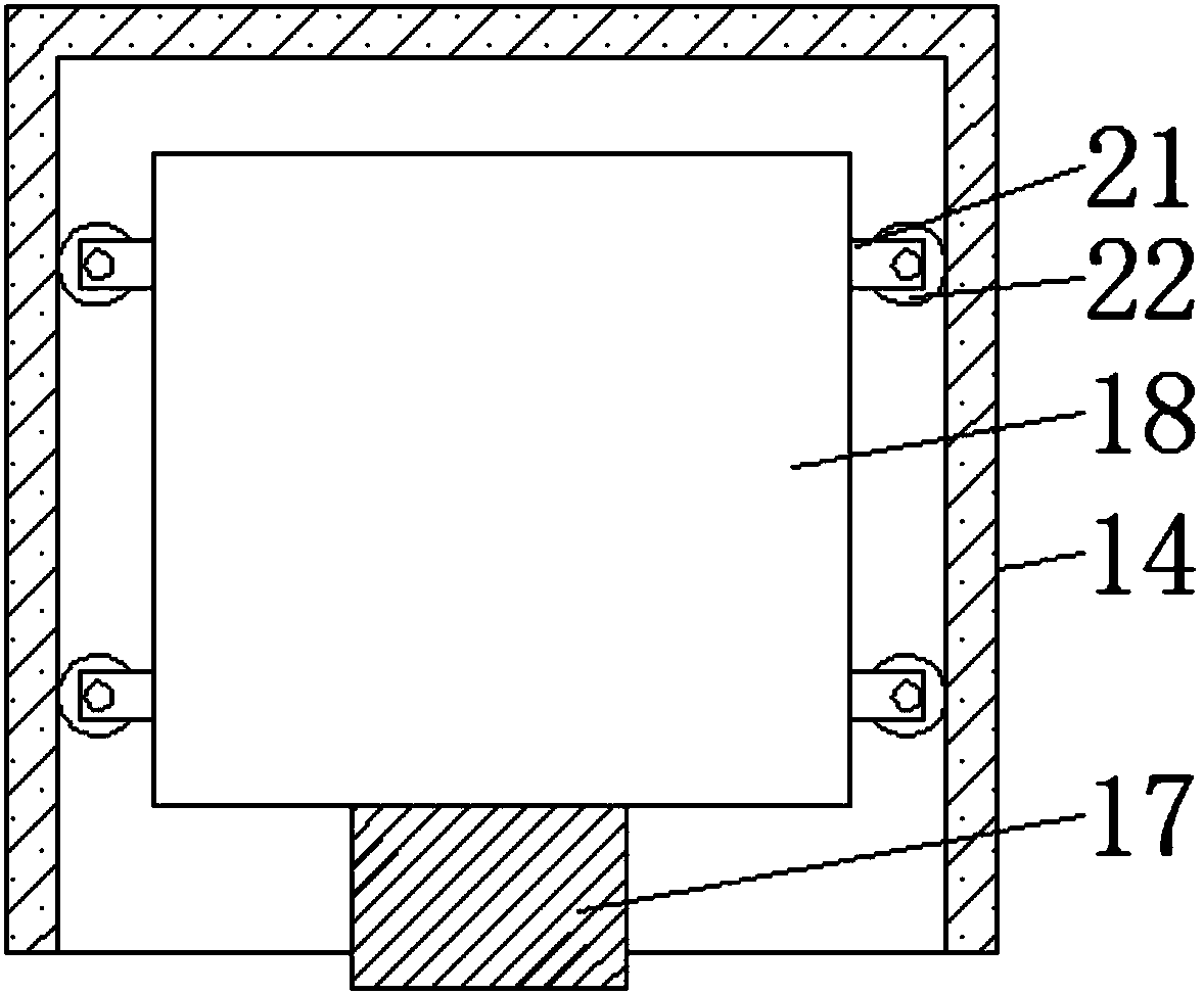 Concrete waste crushing device