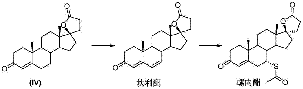 Synthesis method of spironolactone intermediate testosterone lactone