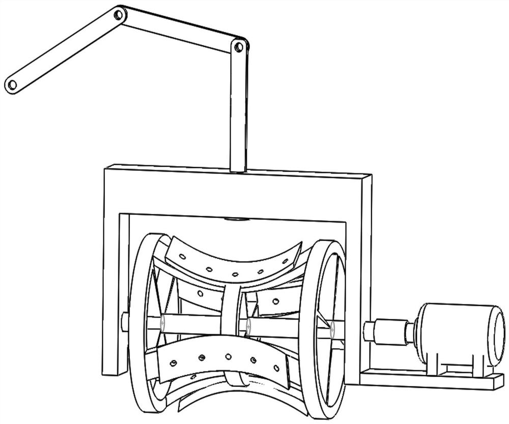 Device and method for trimming curved surfaces of urban green belts