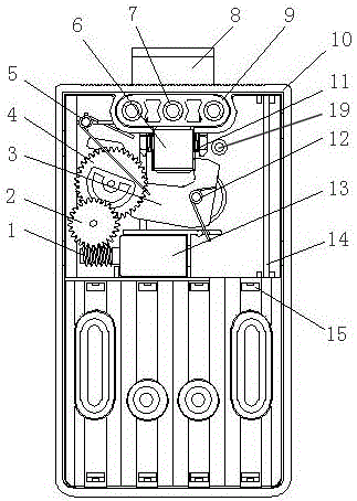 Self-pop-up lock with motor unidirectionally controlling tooth disengaging