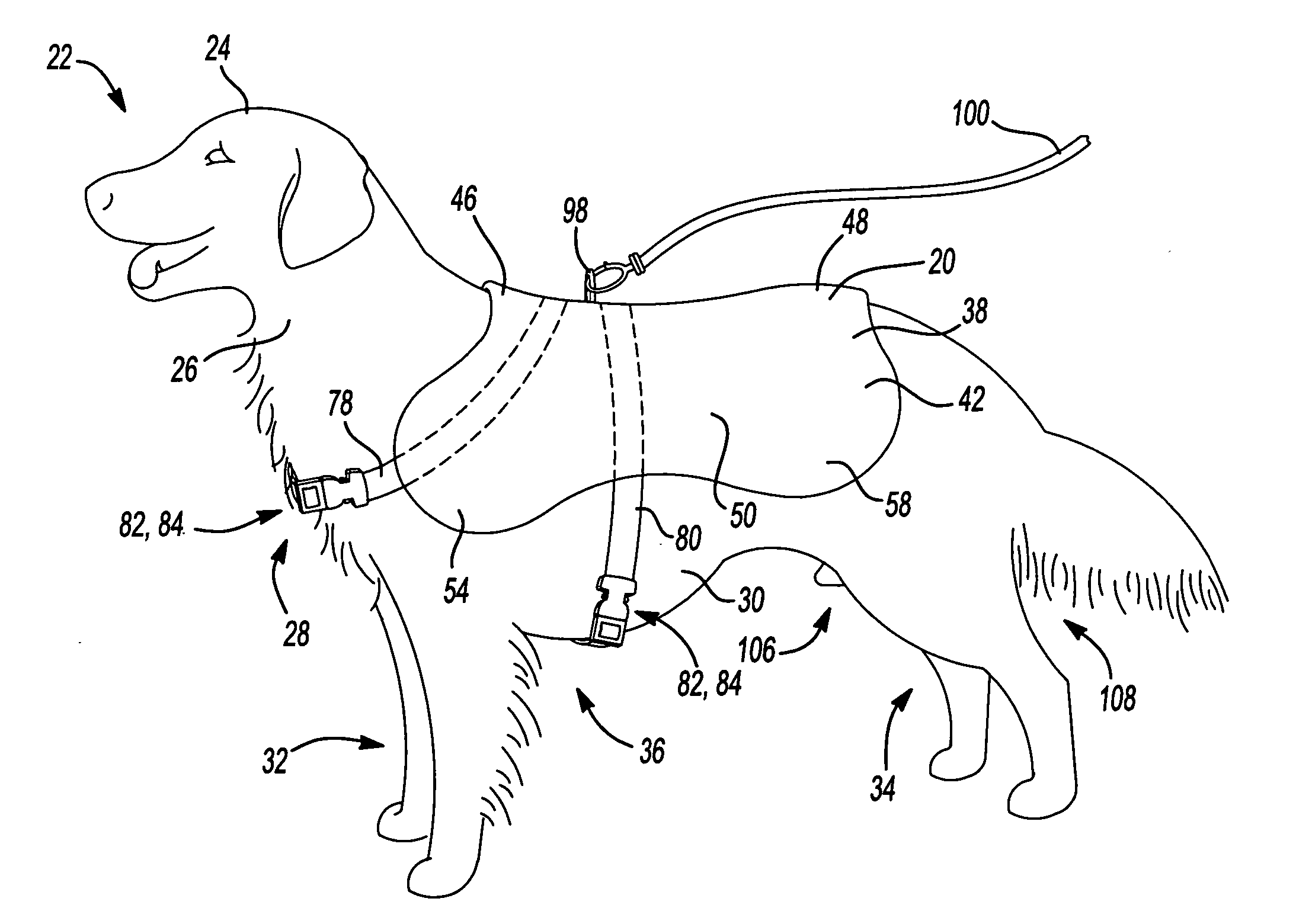 Animal coat harness
