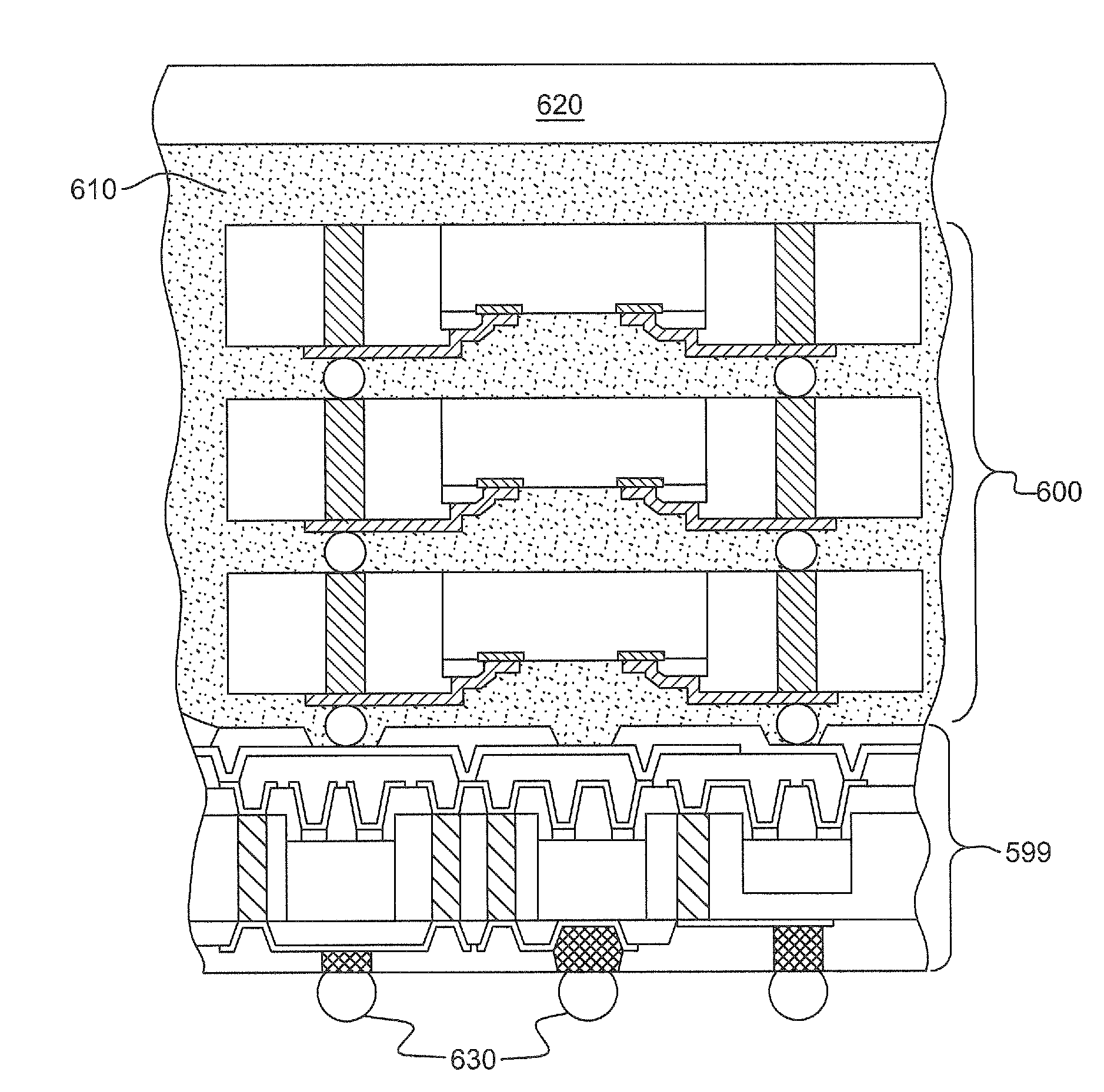 Stackable circuit structures and methods of fabrication thereof