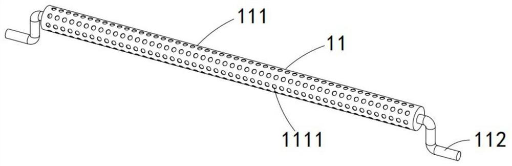 A paper tube drying intermittent swing conveying mechanism